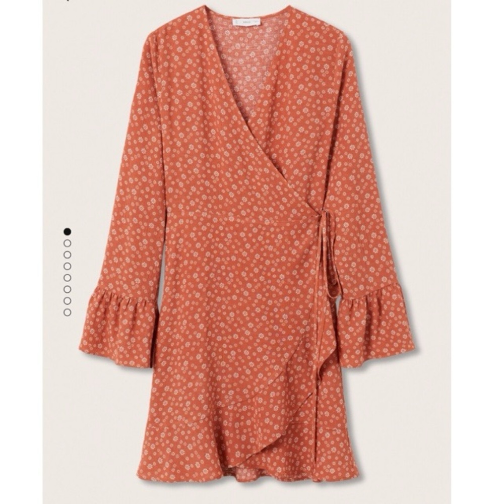 Mango Teen Floral Wrap Dress - S Small